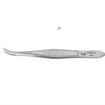 Пинцет хирургический изогнутый 100 мм, бранши 1,0 х 20 мм, Cvd, 1 шт., RWD Life Science, Китай