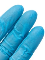 Перчатки нитриловые, длина 24,4 см, голубые, 50 пар/уп., Импорт
