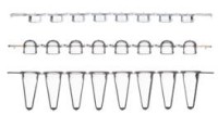 Пробирки для ПЦР в стрипах, 0,2 мл, 1х8, с плоскими крышками, низкий профиль, бесцветные, полипропилен, 250 шт./уп., Thermo FS