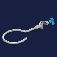 Держатель для воронки ISOLAB, Ø 60 мм, с зажимом, хромированная сталь