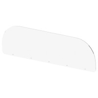 Брызгозащитный задний экран к столу-мойке ЛАБ-PRO ЭБЗ-С 150.45