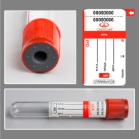 Пробирка вакуумная с разделительным гелем, 2 мл., 13×75 мм, красный, ПЭТФ, уп. 100 шт