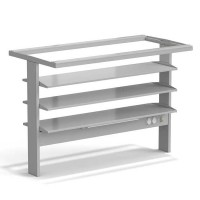 Стеллаж технологический островной ЭКРОС с тремя полками и светильником на 1500