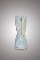 Бахилы для чистых помещений, укороченные, на твердой подошве из износостойкого листового материала, на молнии, ЛТО