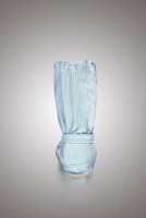 Бахилы для чистых помещений, укороченные, на твердой подошве из износостойкого листового материала, на молнии, ЛТО