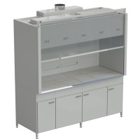 Шкаф вытяжной 2 светильника ВЗБ 2000х900х2145 мм, раб. поверхность - КЕРАМИКА