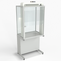 Шкаф демонстрационный напольный, евронога 950х650х2245, раб. поверхность - LABGRADE-лайт
