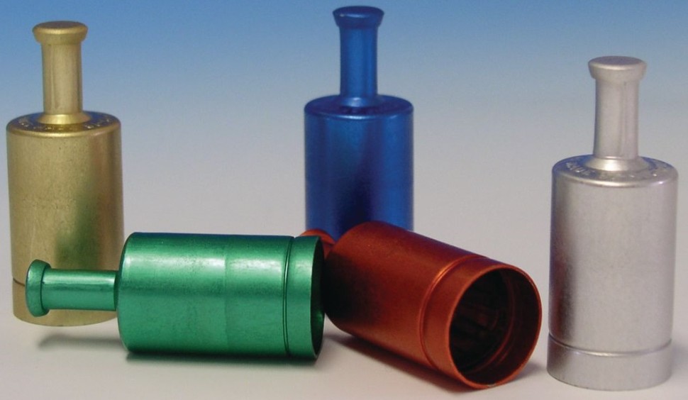 Колпачки алюминиевые schuett-biotec LABOCAP с ручкой, 15-16 мм, красные, 100 шт/упак