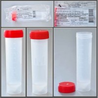 Пробирка полимерная коническая мерная с крышкой вместимостью 50 мл. (с юбкой устойчивости), п/п, нестерильная, инд. уп., Литопласт