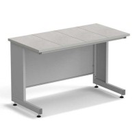 Стол пристенный ЭКРОС 1200х600х750 мм, раб. поверхность - КЕРАМИКА с ПВХ кромкой