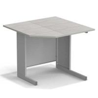Стол угловой ЭКРОС 1100х1100х900 мм, раб. поверхность - КЕРАМИКА с ПВХ кромкой