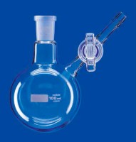 Колба круглодонная для азота Lenz 1000 мл, NS29/32, стеклянный кран, стекло