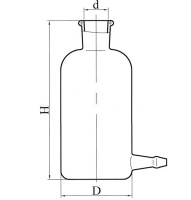 Склянка с тубусом 0,5 л исп 3