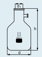 Колба Бунзена DURAN Group 20000 мл, со стеклянным отводом, стекло
