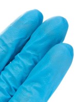 Перчатки нитриловые, длина 24,5 см, голубые, 50 пар/уп., Импорт