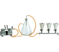 Прибор вакуумного фильтрования ПВФ-35/3 с водоструйным насосом (воронки нерж. ст.), Владисарт