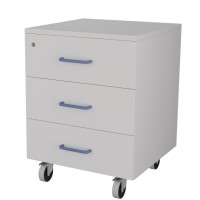 Тумба подкатная металлическая с 3 ящиками ЛАБ-PRO ТПМЯ3 50.50.67