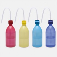 Промывалка ISOLAB 500 мл, узкогорлая, зелёная, PE