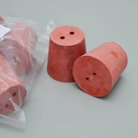 Пробка коническая с 2-мя отверст., резиновая, 54/41 мм, h-53 мм, Кartell, уп.5 шт