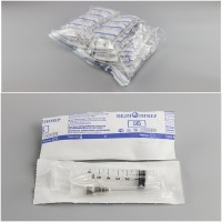 Шприц инъекционный однократного применения трехдетальный 5Б &quot;Луер&quot;, вместимостью 5 см3, с иглой 0,7*40, уп.100 шт.