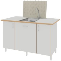 Стол-мойка ЛАБ-1400 МО