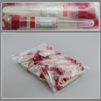 Пробирка полимерная лабораторная коническая 10 мл. (с пробкой и этикеткой), п/п, стер., FL medical