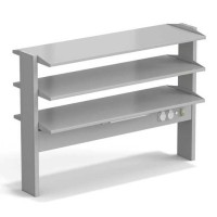 Стеллаж технологический островной ЭКРОС с тремя полками на 1200