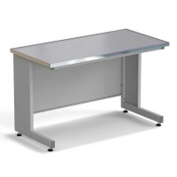 Стол пристенный ЭКРОС 1200х600х750 мм, раб. поверхность - МОНОЛИТНЫЙ КЕРАМОГРАНИТ с НС бортиком