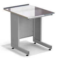 Стол пристенный ЭКРОС 600х800х750 мм, раб. поверхность - НЕРЖАВЕЮЩАЯ СТАЛЬ