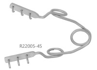 Ретрактор зубной 45 мм, тупые бранши 3х3, зубцы 1 х 11 мм, 1 шт., RWD Life Science, Китай