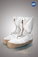 Бахилы для чистых помещений, укороченные, тканная гипалоновая подошва, на молнии, ЛТО