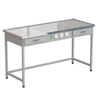 Стол с подсветкой рабочей зоны 1515х610х850, раб. поверхность - LABGRADE-лайт (EK_56.0714.10.18)