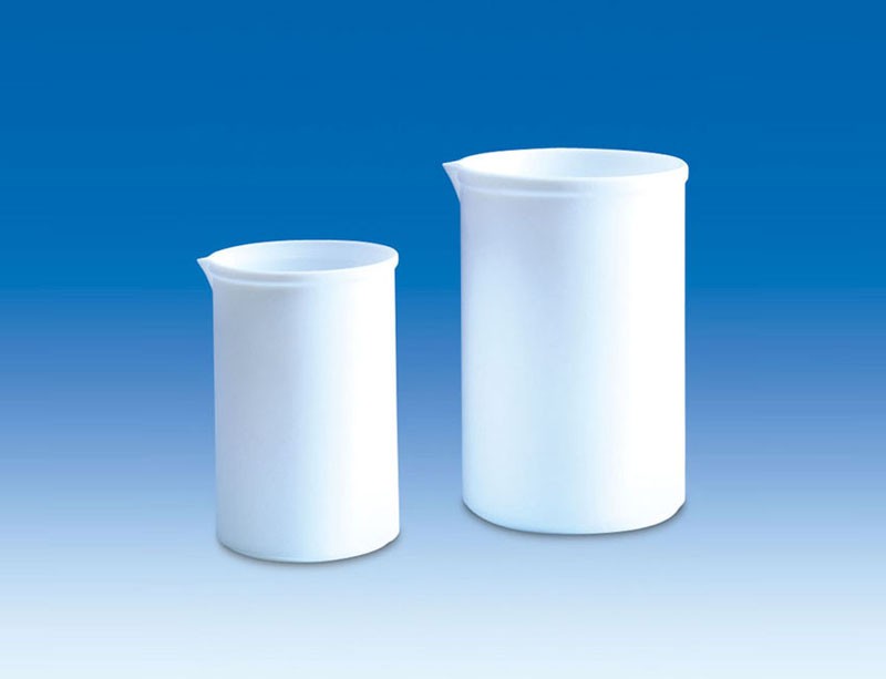 Стакан мерный VITLAB 100 мл, белый, PTFE