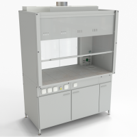 Шкаф демонстрационный специализированный, с электрикой 1500х800х2140, раб. поверхность - КЕРАМИКА
