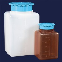 Бутыль квадратная ISOLAB 250 мл, с винтовой крышкой, прозрачный PE