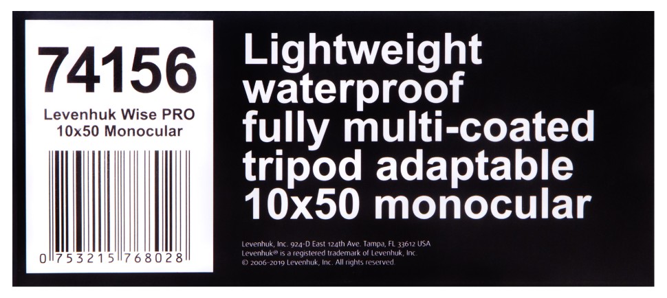 Монокуляр Levenhuk Wise PRO 10x50