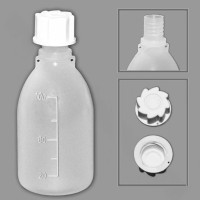 Бутылка градуированная 100 мл, с узким горлом, с крышкой, П/П, Кartell