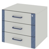 Тумба навесная с 3 ящиками ЛАБ-PRO ТЯ3 50.50.45