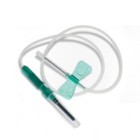 Игла - бабочка &quot;IMPROVACUTER&quot; соедин. с луер-адаптером с резьбой 21Gх3,4&quot;, 0,8*19мм, длина трубки 19 см, зеленая /594121190/, уп. 100 шт.