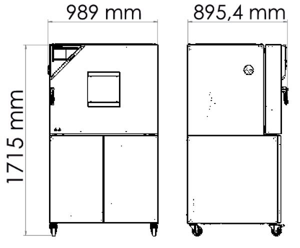 Камера испытательная «тепло-холод», -70...+180 °С, MKT 115, 115 л, Binder