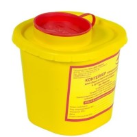 Контейнер одноразовый для сбора острого инструментария класса Б МК-01 &quot;МедКом&quot;, объем 0,5 л.