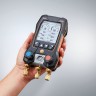 testo 550s Комплект 3 с заправочными шлангами - Умный цифровой манометрический коллектор, смарт-зонды зажимы температуры и набор из трёх заправочных шлангов