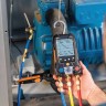testo 550s Комплект 3 с заправочными шлангами - Умный цифровой манометрический коллектор, смарт-зонды зажимы температуры и набор из трёх заправочных шлангов