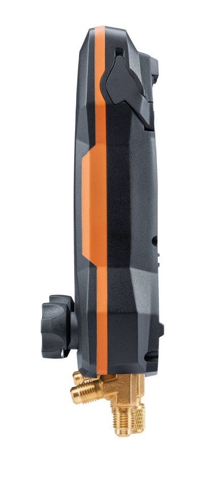 testo 550s Комплект 3 с заправочными шлангами - Умный цифровой манометрический коллектор, смарт-зонды зажимы температуры и набор из трёх заправочных шлангов