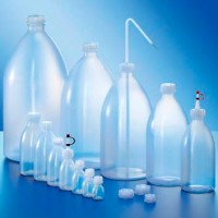 Бутыль Kautex узкогорлая 500 мл, LDPE, круглая, естественный цвет, с винтовой крышкой