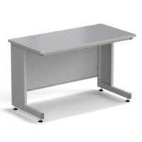 Стол пристенный ЭКРОС 1200х600х750 мм, раб. поверхность - МОНОЛИТНЫЙ КЕРАМОГРАНИТ с ПВХ кромкой