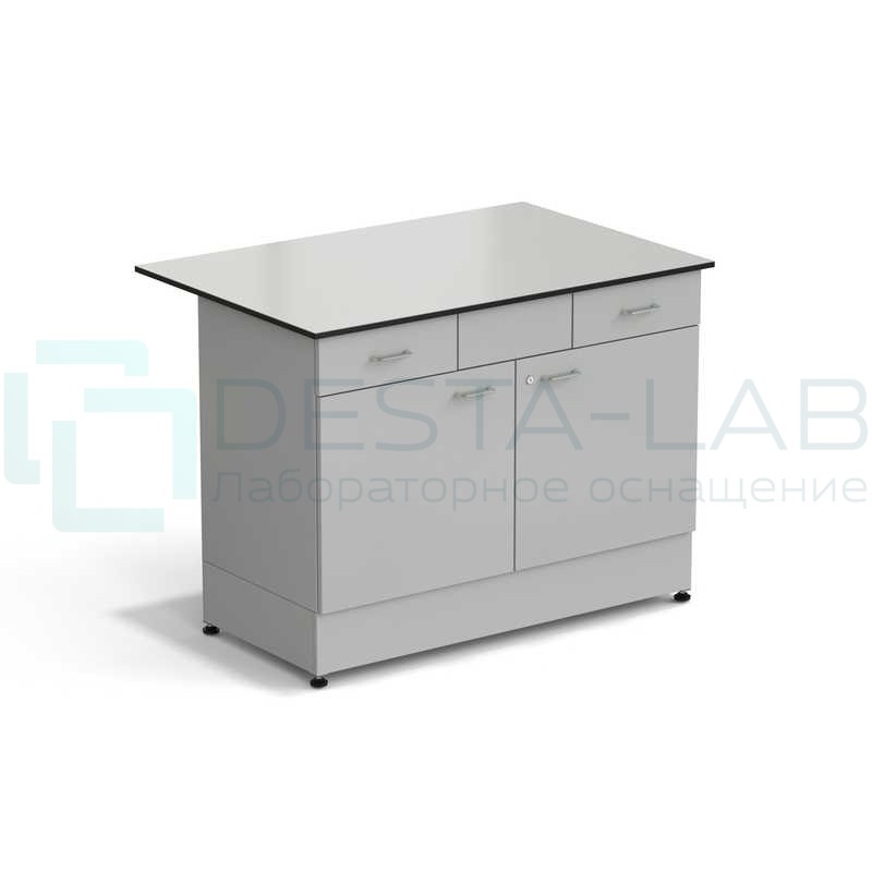 Стол-тумба ЭКРОС 1200х800х900 мм 2 двери + 2 ящика, раб. поверхность - LABGRADE