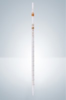 Пипетка градуированная Hirschmann 1 : 0.01 мл класс AS, светлое стекло, коричневая градуировка, тип 1