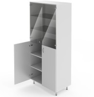 Двухсекционный шкаф для приборов НВ-800 ШПр (800×460×1820)