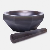 Ступка ISOLAB с пестиком, Ø 150 мм, объем 270 мл, агат